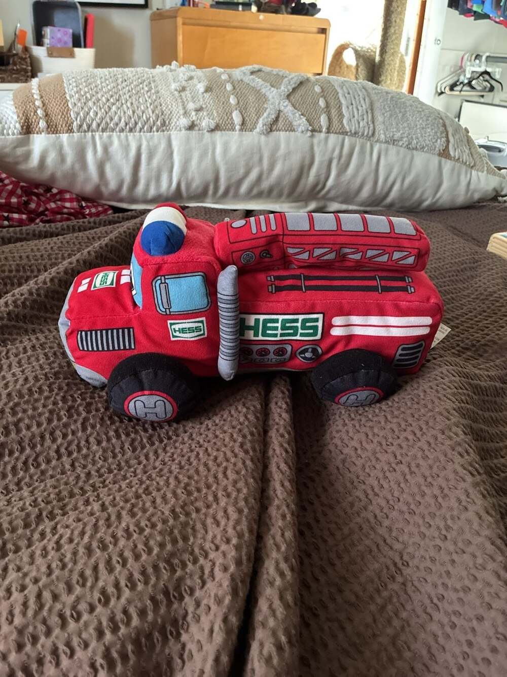 My First Hess Red Fire Truck 2020 Plush Lights & Sound